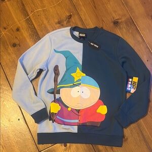 South Park Comedy Central Pullover Sweatshirt Cartman- Split Wizard Size Small
